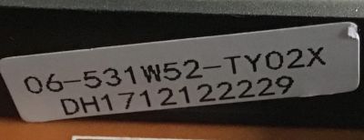 CONTROL REMOTO ORIGINAL NUEVO  OLIMPO SMART TV / 06-531W52-TY02X / RC311S / DH1712122229 - Imagen 2